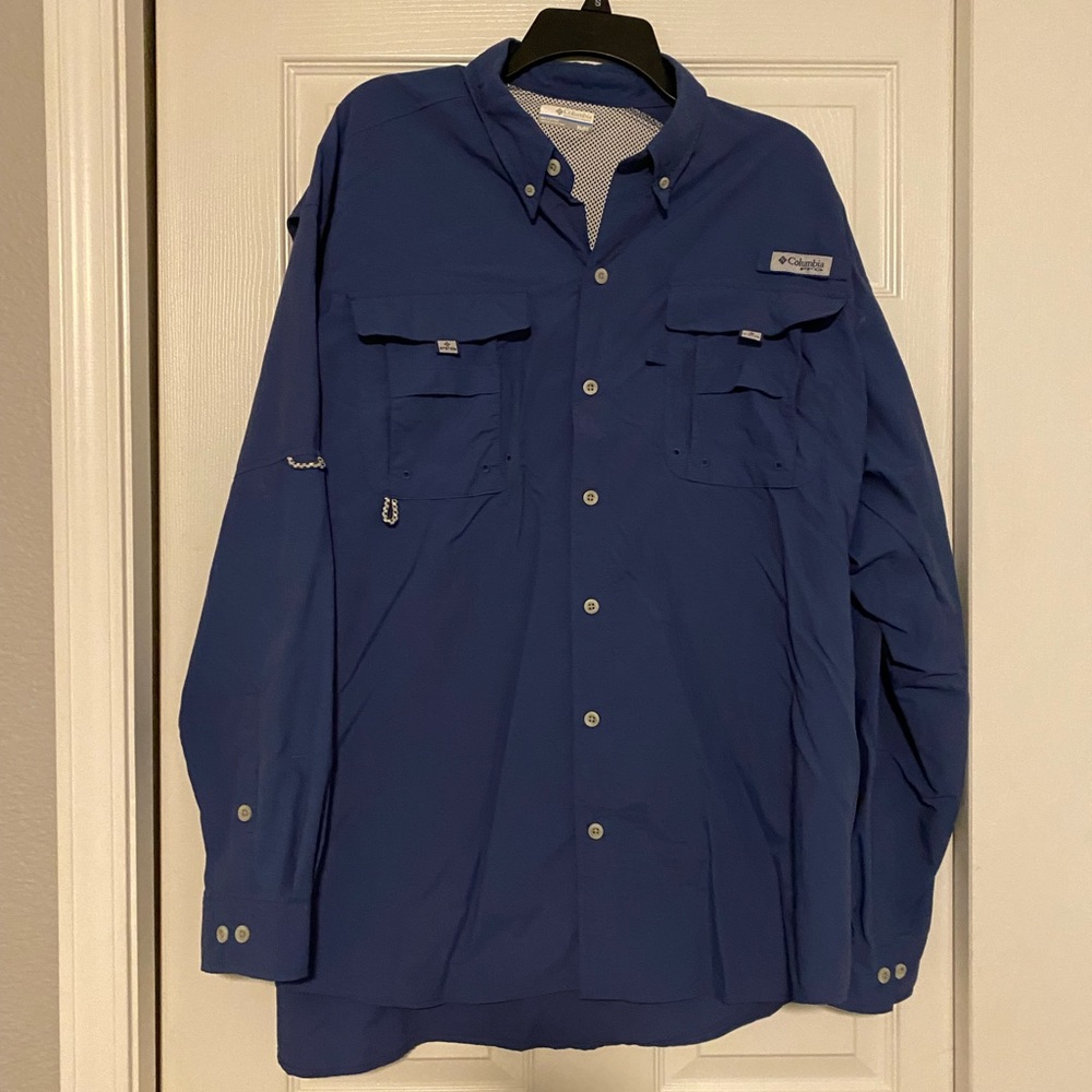 Mens Columbia fishing shirt